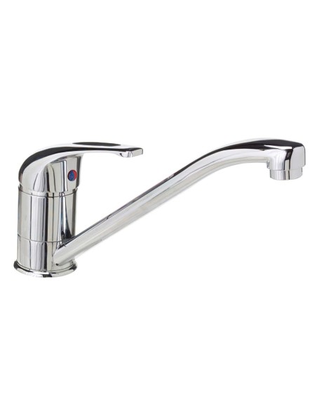 Monomando Fregadero Con Caño Horizontal Con Cartucho Ceramico Ø 40 mm.