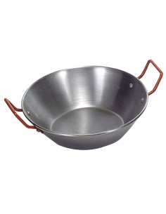 Sartén Honda Pulida Con Asas 24 cm.