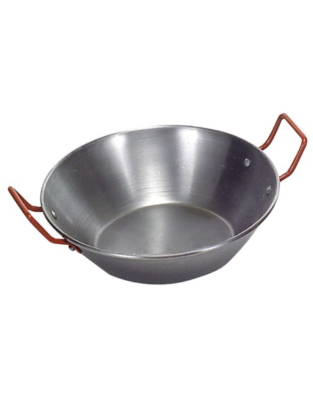 Sartén Honda Pulida Con Asas 38 cm.