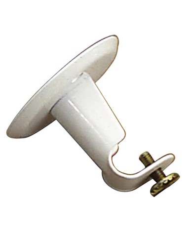 Soporte Barra 12 mm.Ø Blanco Techo Redondo