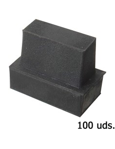 Contera Goma Rectangular 37 x 17 mm. Bolsa 100 Unidades