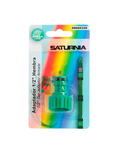 Adaptador Manguera Plastico 1/2 Hembra Blister