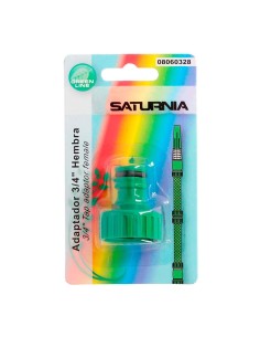 Adaptador Manguera Plastico 3/4 hembra Blister