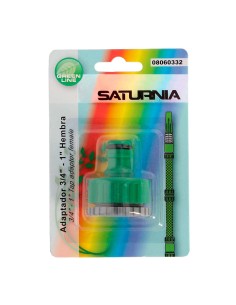 Adaptador Manguera Plástico 3/4 - 1" Hembra Blister