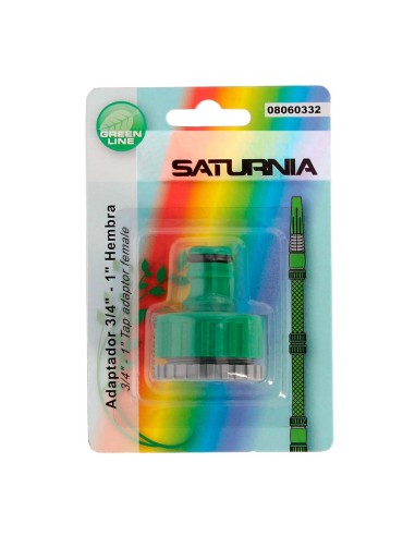 Adaptador Manguera Plástico 3/4 - 1" Hembra Blister