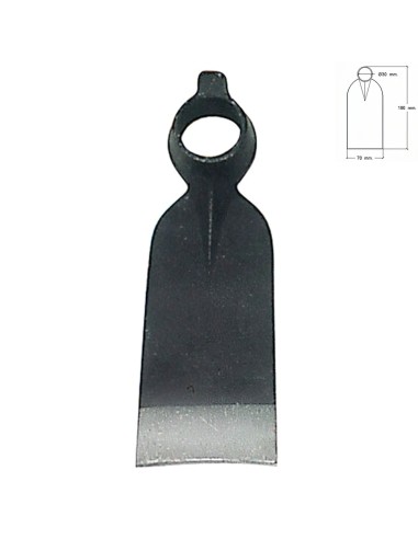 Azada Forjada Sin Mango 210/ 350 Gramos