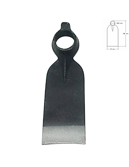 Azada Forjada Sin Mango 210/ 350 Gramos