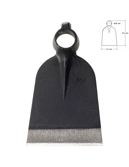 Azada Forjada Sin Mango 219/ 650 Gramos