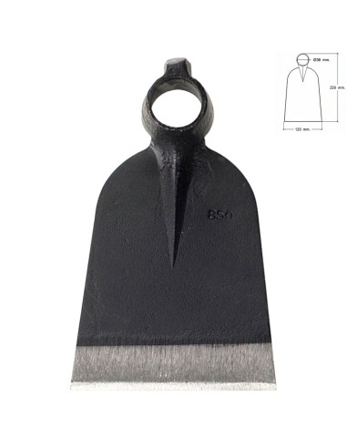 Azada Forjada Sin Mango 219 / 660 Gramos