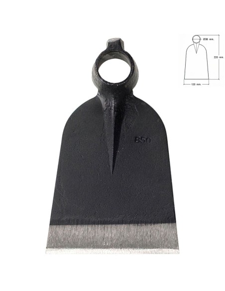 Azada Forjada Sin Mango 219 / 660 Gramos