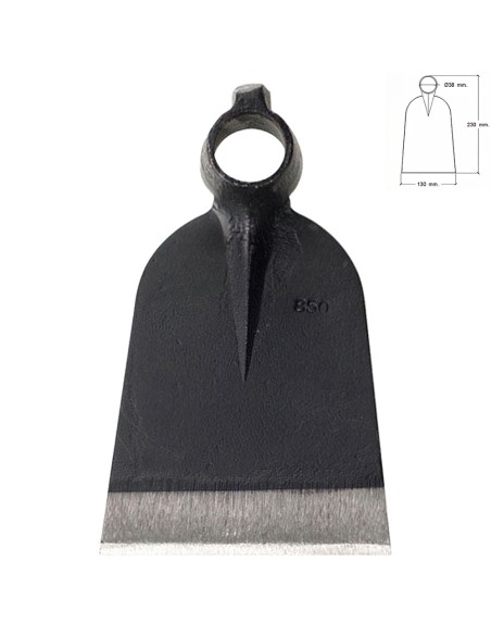 Azada Forjada Sin Mango 219/ 850 Gramos