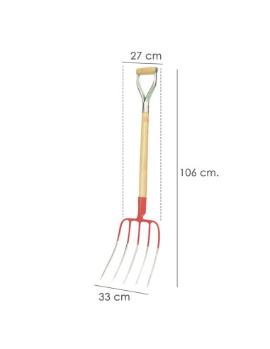 Horca Con Mango Anilla 560 / 5 Puas