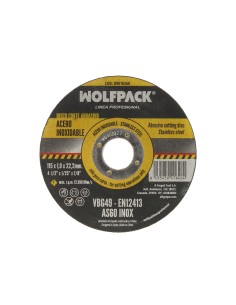 Disco Corte Abrasivo Acero Inoxidable Ø 115x Ø 22,2 mm Espesor 1,0 mm. Disco Radial / Amoladora Universal