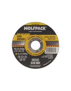 Disco Corte Abrasivo Acero Inoxidable Ø 115x Ø 22,2 mm Espesor 1,6 mm. Disco Radial / Amoladora Universal