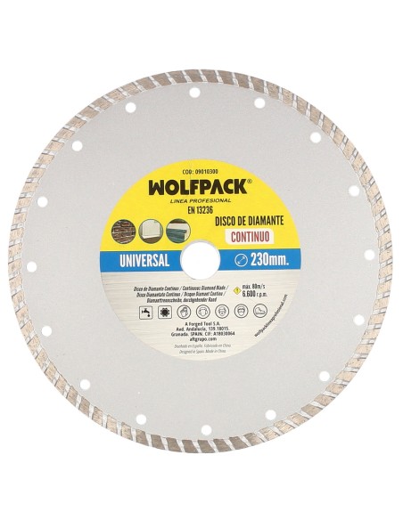 Disco Diamante 230 mm. General Obra Continuo