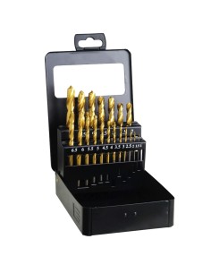 Estuche Brocas Hss Titanio 1-10 mm. 19 Piezas