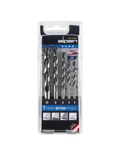 Estuche Brocas Alpen Widia Profesional Beton 5 Piezas