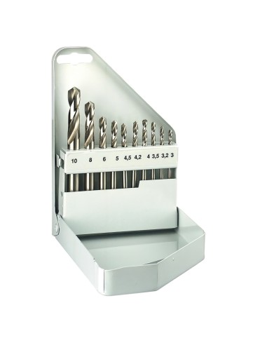 Estuche Brocas Alpen Cobalto Nirosta 10 Piezas
