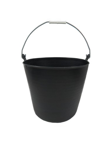 Cesto Plastico Negro Un Asa 22 Litros