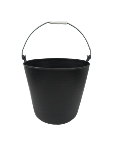 Cesto Plastico Negro Un Asa 22 Litros