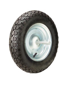 Rueda Carretilla Obra Neumática Llanta Metálica