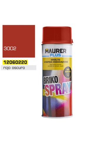 Spray Pintura Rojo Oscuro Carmin 400 ml.