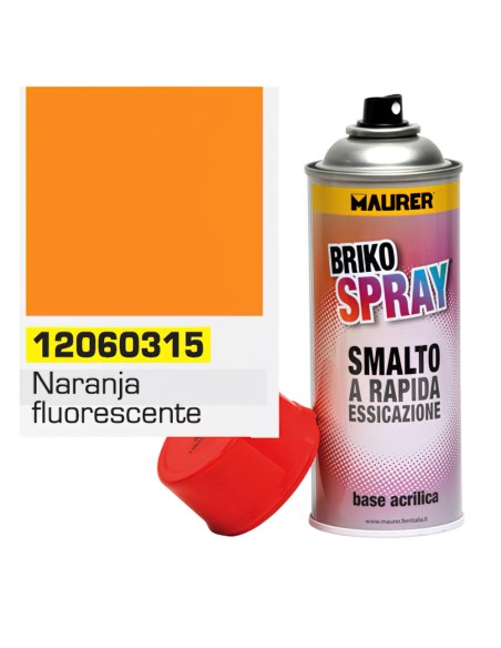 Spray Pintura Naranja Fluorescente 400 ml.