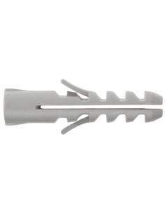 Taco Nylon Tradicional Gris 5 mm. (Caja de 200 piezas)