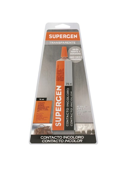 Pegamento Supergen Incoloro 75 ml.