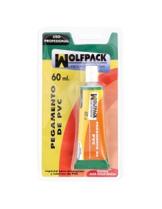 Pegamento PVC Wolfpack 60 ml.