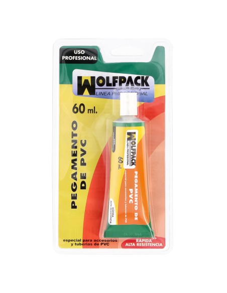 Pegamento PVC Wolfpack 60 ml.
