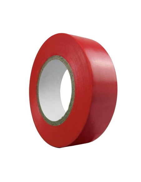 Cinta Aislante 20 m. x 19 mm. Roja Uso doméstico