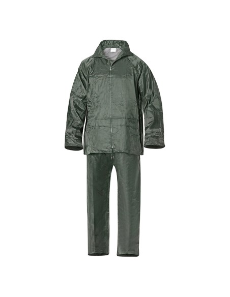 Traje de Agua Impermeable Verde Nylon Talla 8-XL