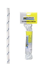Cuerda Nylon Alta Tenacidad Blanca / Azul (Madeja 10 m.)