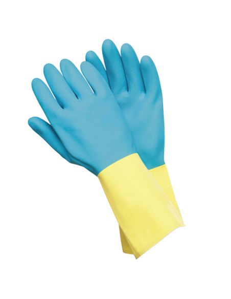Guantes Neopreno / Latex Bicolor Talla S