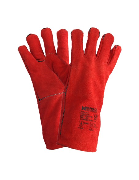 Guantes Soldar Denso Rojo Largo