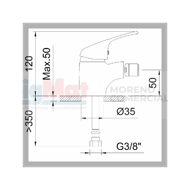 GRIFO MONOM.BIDE PANAM