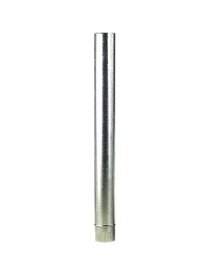Wolfpack Tubo Estufa Acero Galvanizado Ø 110 mm, Ideal Estufas de Leña, Chimenea, Alta resistencia, Conducto Humos