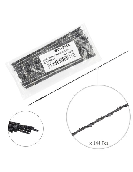 Pelo Sierra Marqueteria Espiral 4-13 (Estuche 144 pzas.)