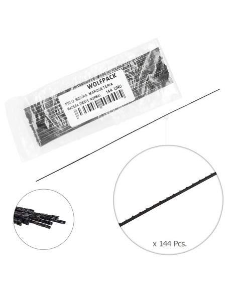 Pelo Sierra Marqueteria Madera 3-13 (Estuche 144 pzas.)