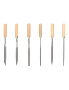 Juego Limas Hierro Pequeñas Surtido 6 Piezas