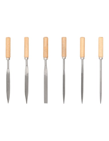 Juego Limas Hierro Pequeñas Surtido 6 Piezas