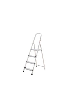 Oryx Escalera Aluminio 4 Peldaños Plegable, Uso doméstico, Antideslizante, Ligera y Resistente