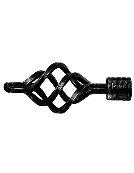 Terminal Forja Piña Ø 20 mm. Negro