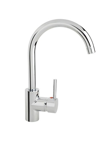 Monomando "Línea Flow" Fregadero Con Caño Alto Con Cartucho ceramico Ø 40 mm.