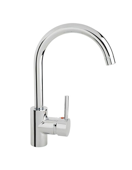 Monomando "Línea Flow" Fregadero Con Caño Alto Con Cartucho ceramico Ø 40 mm.