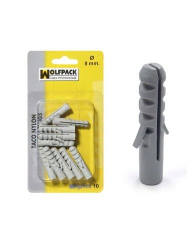 Taco Nylon 8 mm. (10 Piezas)