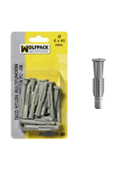 Taco Multiaccion MU 8x50 mm. (20 Piezas)