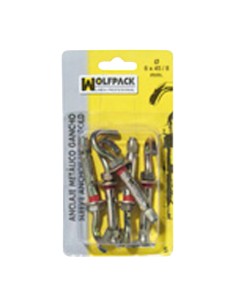 Anclaje Metálico Gancho 10x 70/12 mm. (2 Piezas)