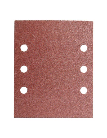 Lija Recambio Con Velcro 114x140 mm. Con Agujeros Grano 80 (10 Piezas)